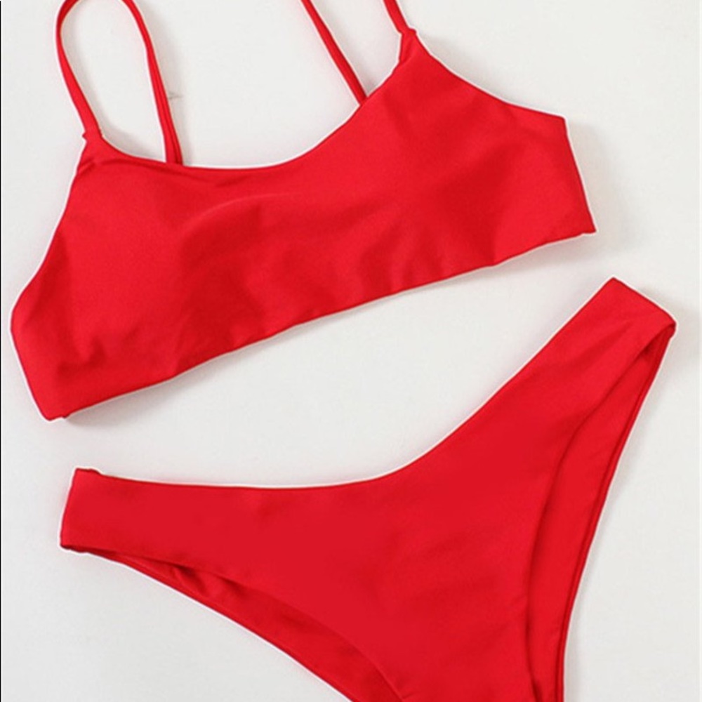 Red Swimwear 2 piece